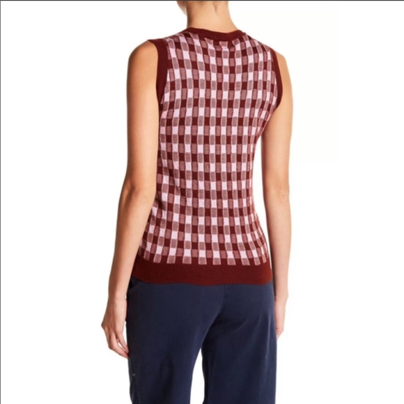 J.Crew Collection Italian Cashmere Gingham Tank - Picture 4 of 6